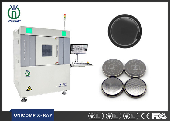 Microfocus X Ray Machine di Unicomp per il controllo di qualità delle cellule del bottone del litio di TWS