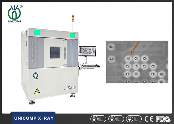 Raggi x AX9100 di microfocus 130kV di Unicomp di manfuacturer delle macchine di raggi x della Cina con la vista obliqua di 2.5D FPD per PCBA IC BGA PTH