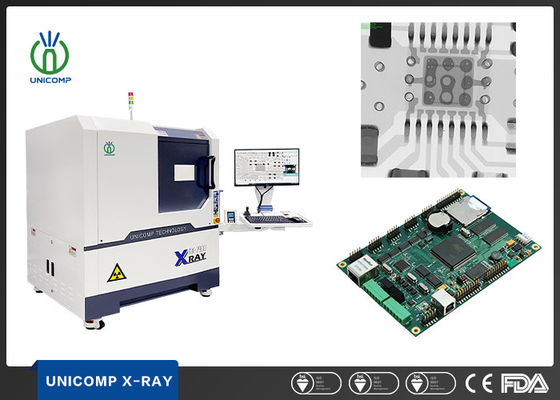 Sistema di ispezione a raggi X FPD 90KV per rilevamento difetti PCBA Unicomp AX7900