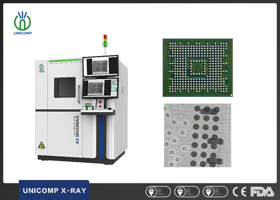 Schede elettroniche 2D e 2.5D Macchina a raggi X AX9100MAX con tavola di rotazione a 360 gradi per BGA&amp;PCB