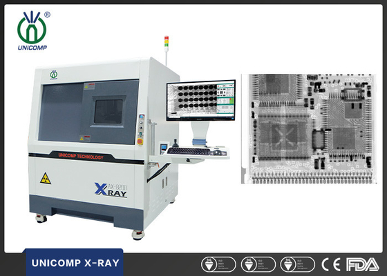 macchina di raggi x chiusa libera di SMT del tubo di maintanence 90kV Unicomp AX8200MAX per la misura di saldatura di vuoti di BGA LED