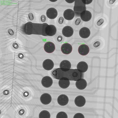 SMT PCB X-Ray Machine Unicomp AX9100MAX Alta risoluzione Micron Focus Spot Dimensione per BGA Voids e Paste di saldatura ispezione