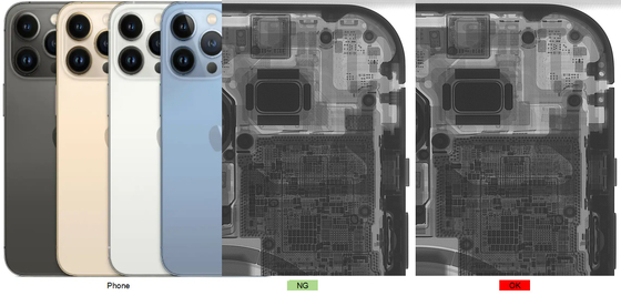 SMT PCB X-Ray Machine Alta risoluzione Micron Focus Spot Dimensione Unicomp AX7900 Per il controllo della qualità e delle crepe all'interno del cellulare