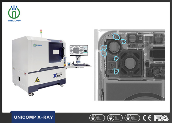 Unicomp AX7900 High Specifications 2D 2.5D X-Ray Machine per l'ispezione dei cellulari e il controllo delle crepe