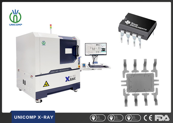 Macchina di AX7900 Unicomp X Ray metropolitana chiusa punto del fuoco da 5 micron per ispezione di SMT BGA QFN IC