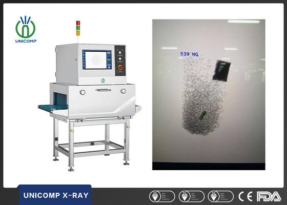 macchina di rilevazione della materia estranea della macchina di 80kv Unicomp X Ray per i vetri di pietra del metallo