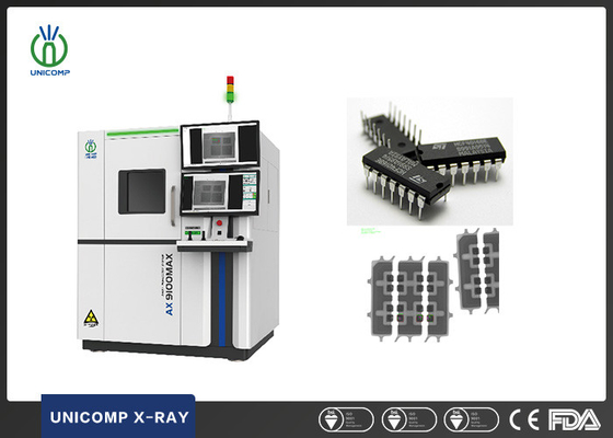 Controllo automatico programmabile CNC Macchina elettronica a raggi X AX9100MAX con angolo di inclinazione di 60° per la misurazione della curvatura del circuito integrato