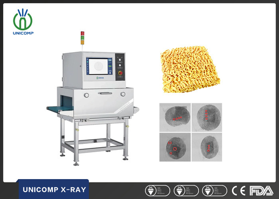 Sistema di ispezione a raggi X per il rilevamento di materiali estranei nei noodles istantanei/in tazze confezionati