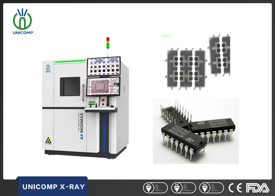 Macchina a raggi X per PCB ad alte ingrandimenti Unicomp AX9100MAX per l'ispezione dei fili di legame dei componenti elettronici di IC