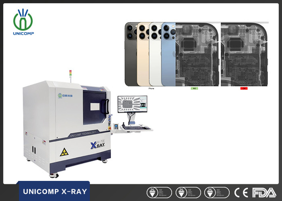 SMT PCB X-Ray Machine Alta risoluzione Micron Focus Spot Dimensione Unicomp AX7900 Per il controllo della qualità e delle crepe all'interno del cellulare