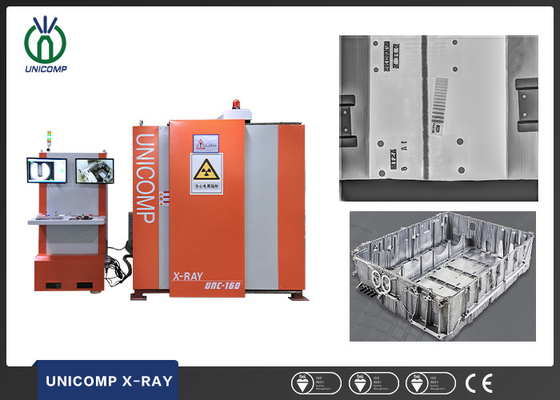 Macchina di raggi x di Unicomp UMC160 NDT con il robot che tratta per il det dei difetti di difetti della saldatura dell'alloggio della fusione di alluminio della batteria al litio