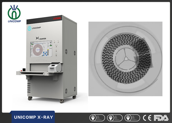 Bobina del quadrato di Unicomp SMD Chip Counter X Ray e vassoio di JEDEC con l'algoritmo di AI ed il supporto dinamici della nuvola
